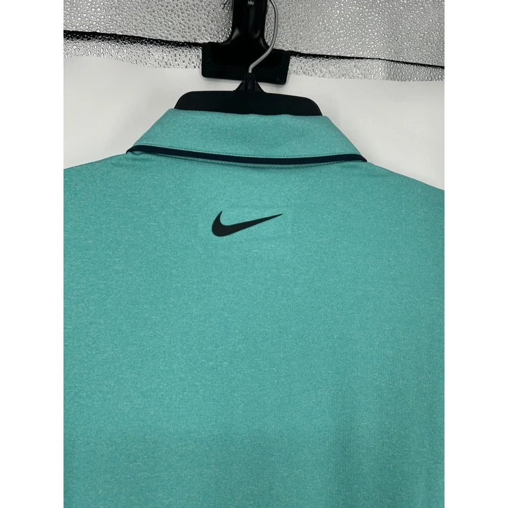 Nike Vapor Golf Polo Shirt MT Medium Tall Teal Short Sleeve Dri Fit DH0608-392